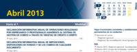 Calendario fiscal del mes de abril 