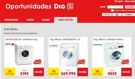 Oportunidades Día estrena sección: "Grandes electrodomésticos"