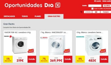 Oportunidades Día estrena sección: "Grandes electrodomésticos" 