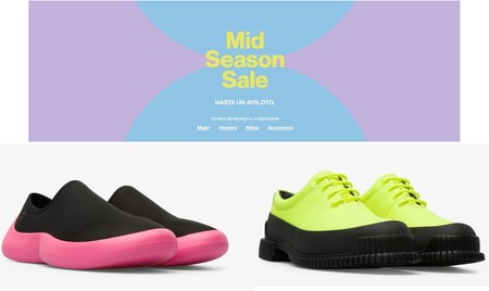 Mid Season Sale en Camper con descuentos de hasta el 40% en zapatos y zapatillas para hombre y mujer
