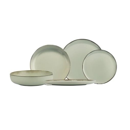 Vajilla en Gres de 12 piezas CARREFOUR HOME Mood - Verde

