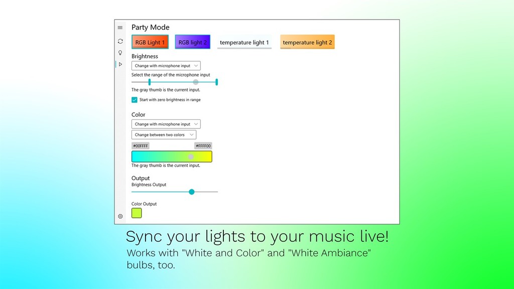 Crean una app para Windows 10, gratis y de código abierto, para controlar las luces Philips Hue y sincronizarlas con la música