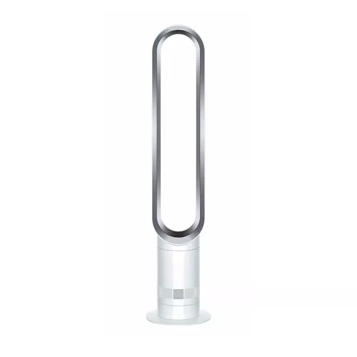 Dyson Cool™ AM07 Ventilador de Torre Sin Aspas – Refrigeración Potente con Air Multiplier™ para Espacios Grandes, Funcionamiento Silencioso, 10 Velocidades, Oscilación de 70°, Control Remoto