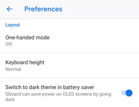 Gboad ダークテーマ自動 2