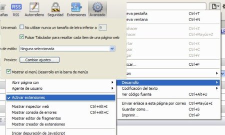 Como habilitar las extensiones en Safari 5