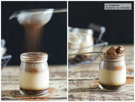 Natillas de Nutella con caramelo de chocolate. Receta