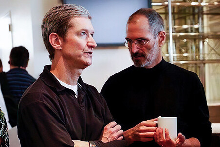 Tim Cook y Steve Jobs
