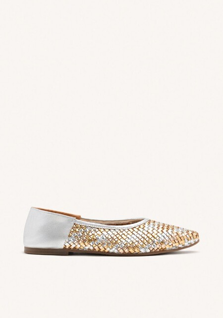 bailarinas metalizadas de Gioseppo