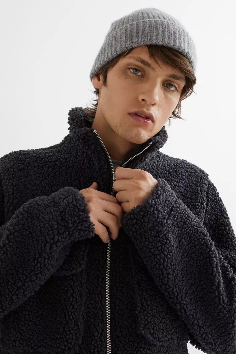 Chaqueta en borreguito Regular Fit