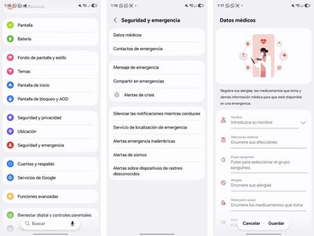 Datos Medicos Samsung