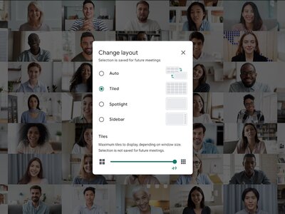 Google Meet ya es capaz de desenfocar el fondo y mostrar a 49 personas a la vez en pantalla