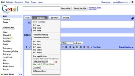 Productividad con el correo, vemos Boomerang para Gmail