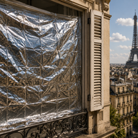 A França está sufocando com um calor de 40°C e sem persianas: sua solução desesperada é forrar as janelas com papel alumínio 