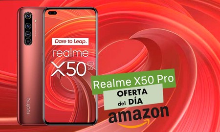 Hoy en Amazon, el Realme X50 Pro vuelve a ser un chollo: 120 euros menos si lo eliges en color rojo