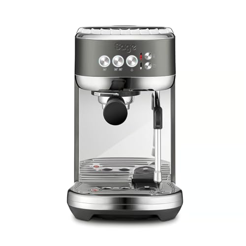 Sage Bambino Plus - Cafetera Compacta Profesional con Espumador de Leche Automático, Acero Inoxidable Negro