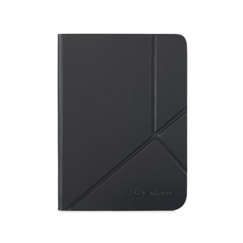 Kobo Clara Colour/BW - Funda para Dormir Color | Cuaderno Negro | Tecnología Sleep/Wake | Soporte Integrado de 2 vías | Piel Vegano | Compatible con Lector electrónico de Color Kobo Clara