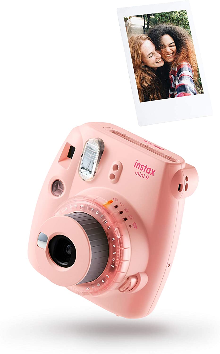 Cámara instantánea Fujifilm Instax mini 9 Rosa Claro + carga 10 fotos