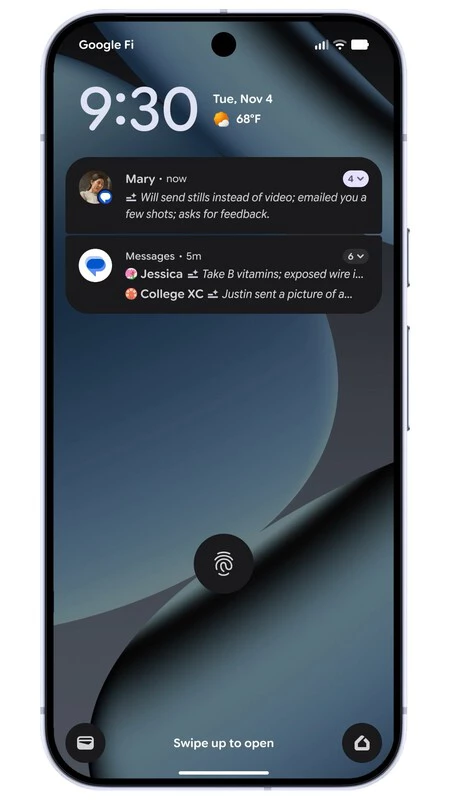 Resumen IA notificaciones android 16