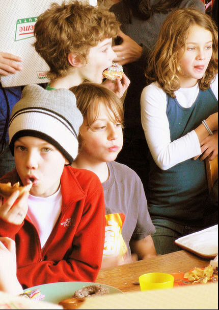 Comiendo antes examen