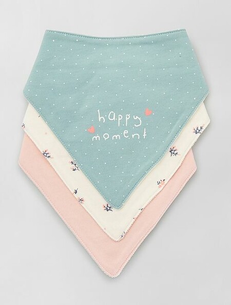 Pack De 3 Baberos Bandana Azul Bebe Nino Xc054 5 Frf1