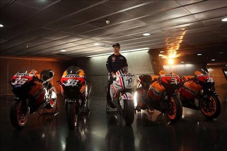 Las cinco motos de Dani Pedrosa en el mundial de MotoGP