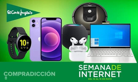 Semana de Internet en El Corte Inglés: smart TVs, smartphones, smartwatches, robots aspirador, auriculares y más a precios superrebajados