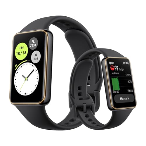 HONOR Band 10 Smart Watch, 1,57" AMOLED Smartwatch, SpO2, Frecuencia Cardiaca, 96 Modos Sport Podómetro, 5ATM Resistente al Agua, 14 Días de Autonomía, Compatible con Android e iOS, Negro