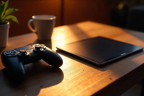jugar con una tablet