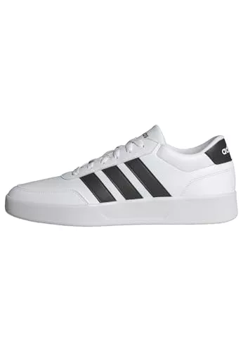adidas Hombre BREAKNET 3.0 Shoes, Cloud White/Core Black/Cloud White, 41 1/3 EU
