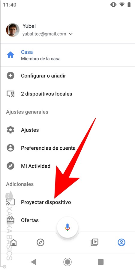 Configura tu dispositivo OK Google en tu televisor