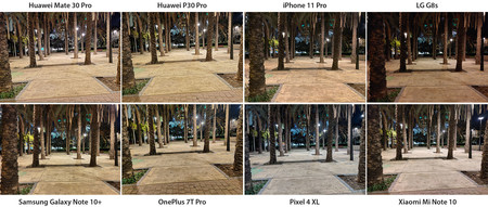 todos exterior iluminada