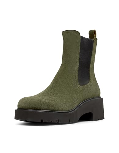 Camper Milah K400575, Chelsea Botín Mujer, Verde Oscuro 014, 39 EU