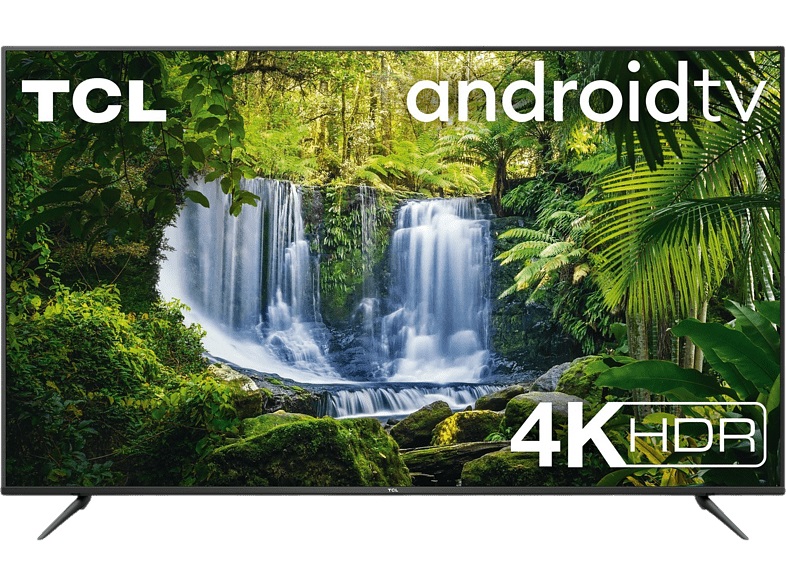 TV LED 65" - TCL 65P618, 4K UHD, Android TV, Micro Dimming, Smart HDR, DolbyAudio, HDR10, Sin marcos, Negro