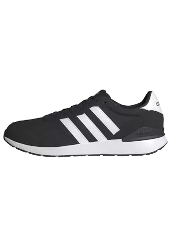 adidas Hombre Run 60s 4.0 Shoes, Core Black/Cloud White/Core Black, 43 1/3 EU