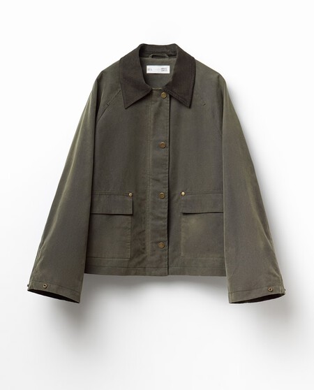 Abrigo Encerado Estilo Barbour Chaqueta Sfera Elegante