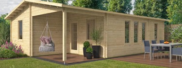 Así es esta casa prefabricada de madera por menos de 15.000 euros: tres dormitorios, porche y baño incluido 