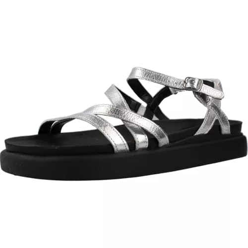 Clarks - Aristella Rose, Sandalia De las mujeres, Silver Metallic,