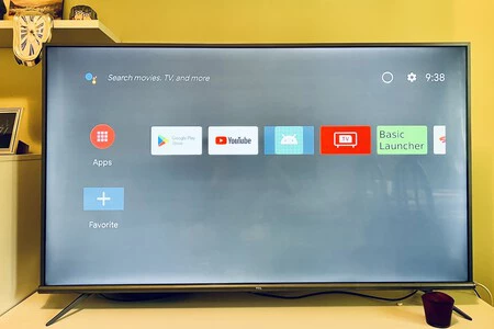 基本的な TV Launcher の初期インターフェイス