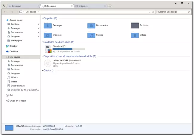 Pestanas Explorador De Windows Clover