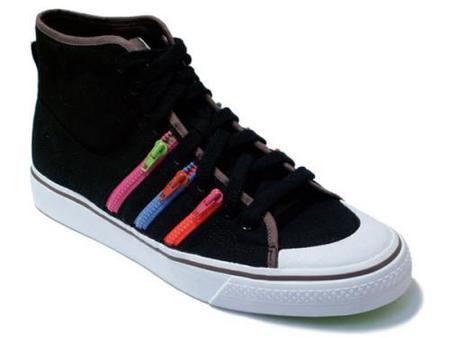 Zapatillas Adidas Nizza Hi Zip con cremalleras a contraste