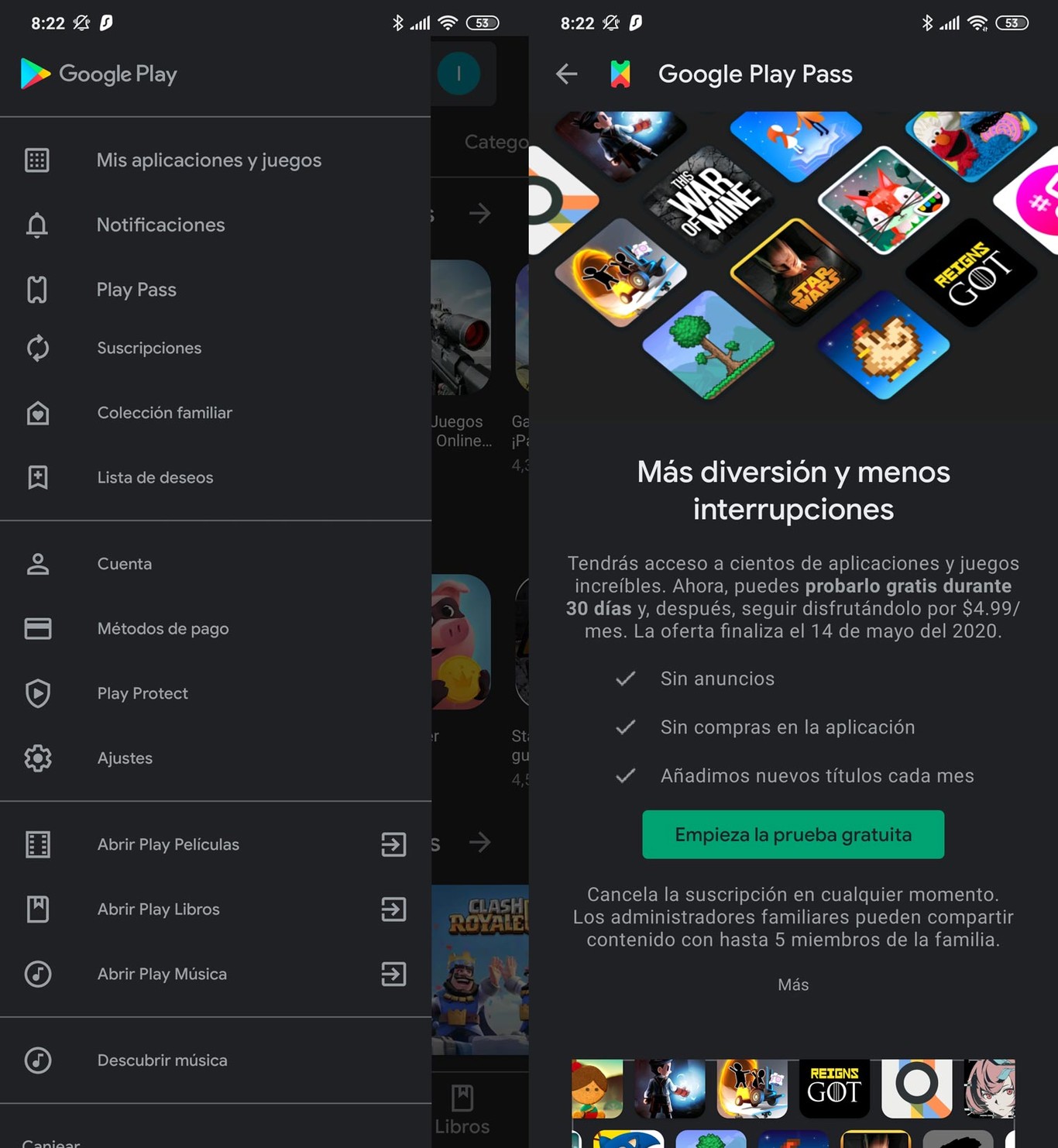 Cómo activar Google Play Pass en tu móvil, el 'Netflix de las ...