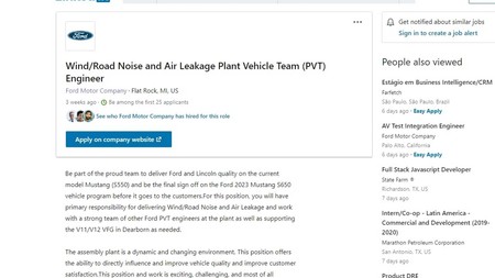 Ford Job Ad Confirming 2023 Mustang