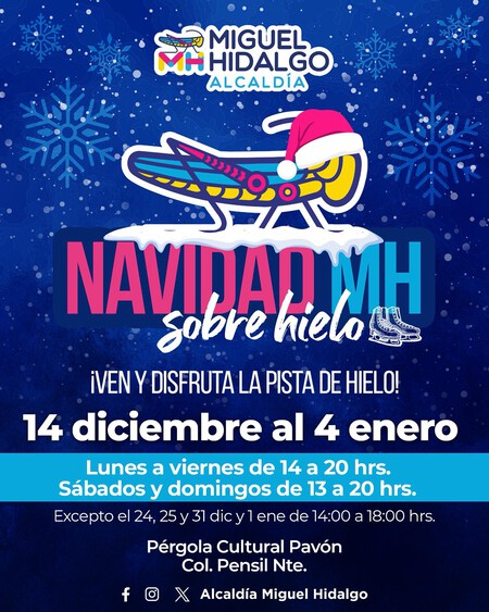 Plan navideño sin costo: estas son las alcaldías de CDMX y municipios del Edomex con pistas de hielo gratuitas 