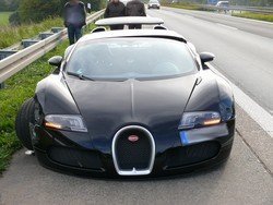 Accidente Bugatti Veyron Autobahn