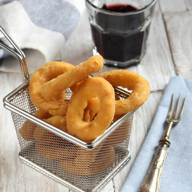 Aros de cebolla caseros, receta de aperitivo