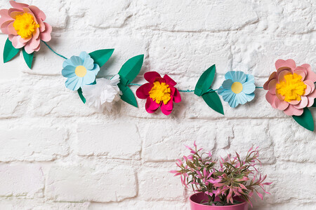 How To Make A Paper Flower Garland Header