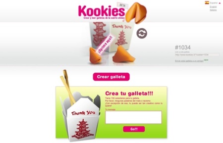 Kookies, creando nuestros mensajes de la suerte