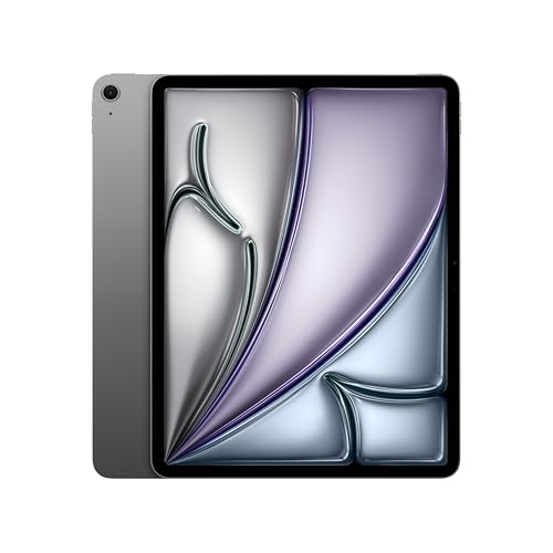 Apple iPad Air de 13 Pulgadas con Chip M3 diseñado para Apple Intelligence, Pantalla Liquid Retina, 128 GB, cámara Frontal/Trasera de 12 Mpx, Wi-Fi 6E, Touch ID — Gris Espacial