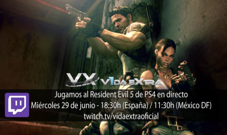 Jugamos al Resident Evil 5 de PS4 a las 18:30h (las 11:30h en Ciudad de México)