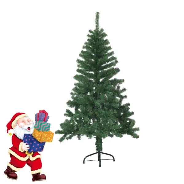 1,2m Árbol verde Árbol de Navidad Árbol artificial único Decoración de navidad de flor única para la decoración de Navidad